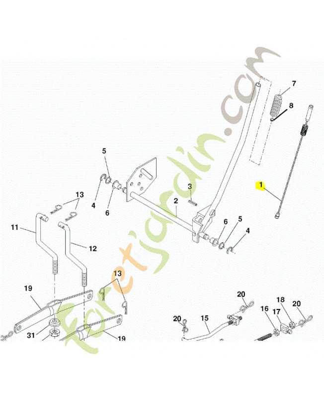 Cable Husqvarna ref. 585147702