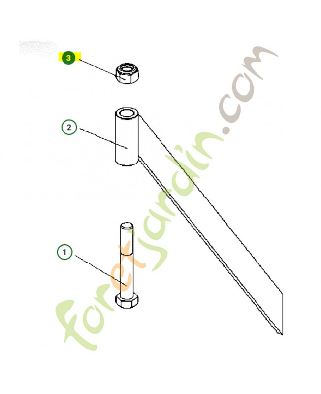 Ecrou Husqvarna ref. 531008578