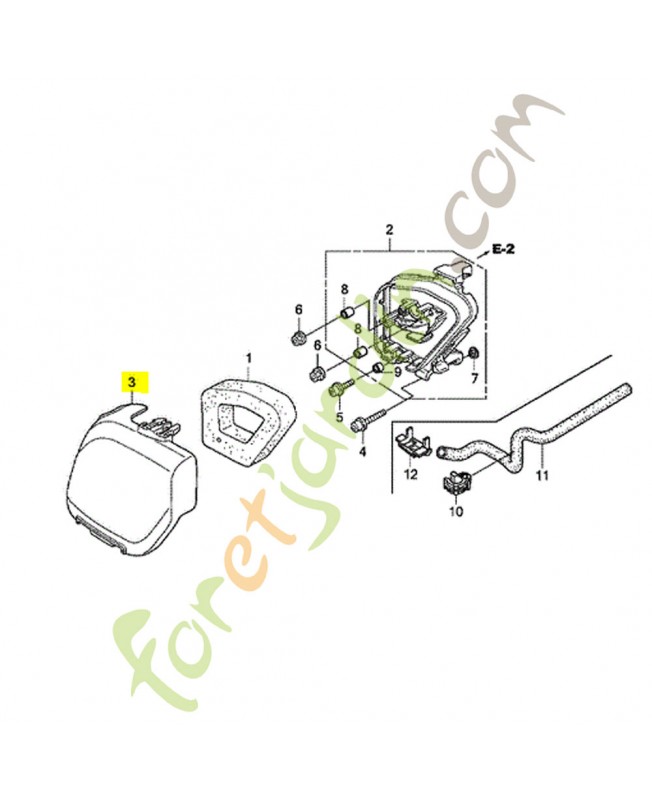 Couvercle de filtre a air Honda réf. 17231Z0Z010