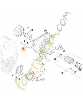 Carter de ventilateur Stihl ref. 4180-080-1800