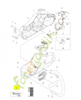 utocollant Husqvarna réf.597020201