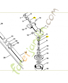Kit pignon renvoi Stihl ref. 4124-640-7300 en stock