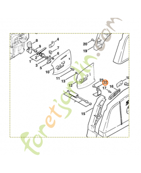 Arret de chaine Stihl ref. 1124-656-7700 en stock