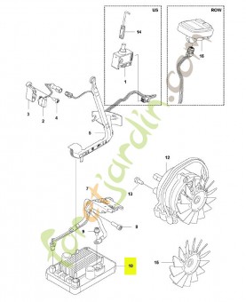 Unité de commande Husqvarna réf. 599138602