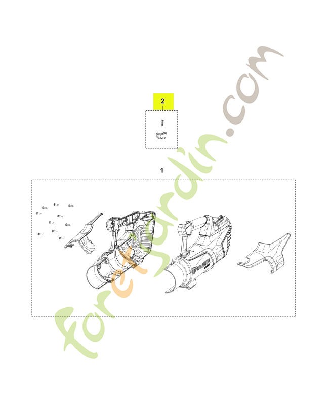Déclencheur Husqvarna réf. 537621501