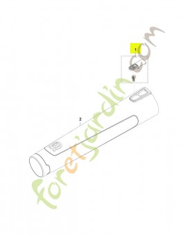 Bouton Husqvarna réf. 537621201