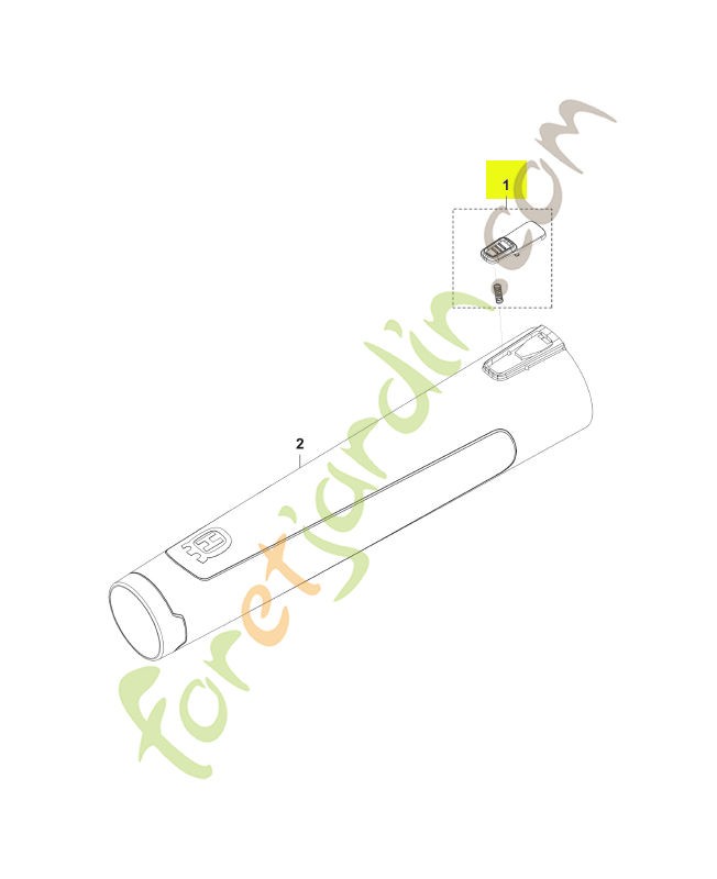 Bouton Husqvarna réf. 537621201