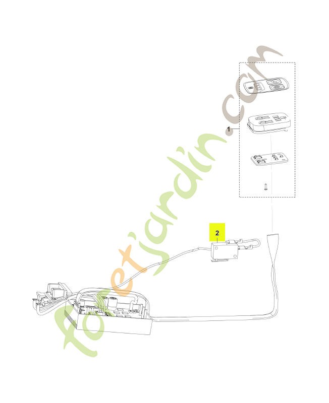 Micro interrupteur Husqvarna réf. 537622301