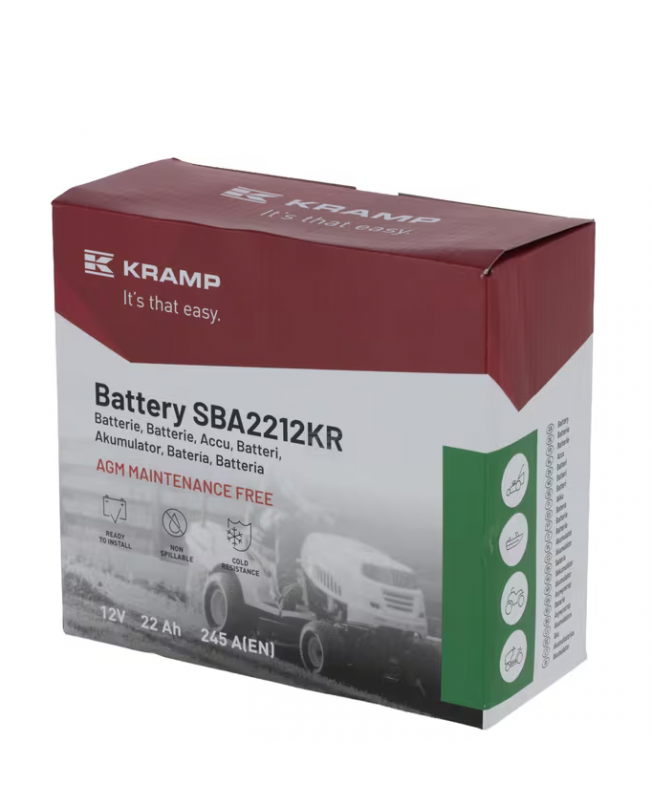Batterie 12V 22Ah Kramp réf. SBA2212KR