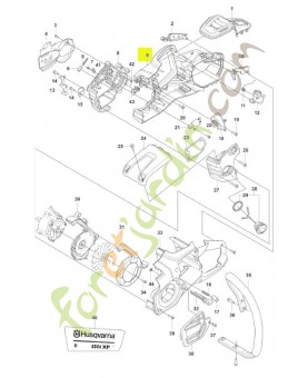 Châssis droit Husqvarna réf. 546149001