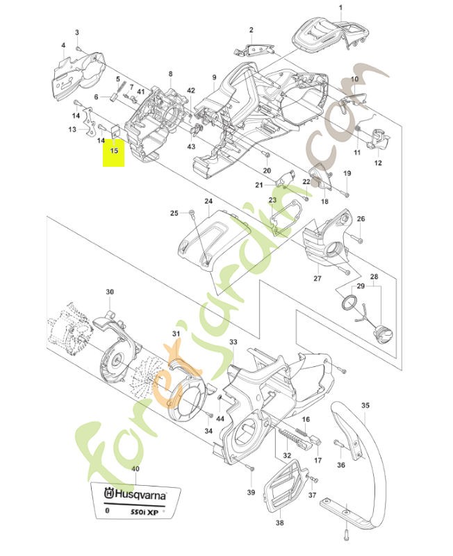 Capteur de chaine Husqvarna réf. 537377902