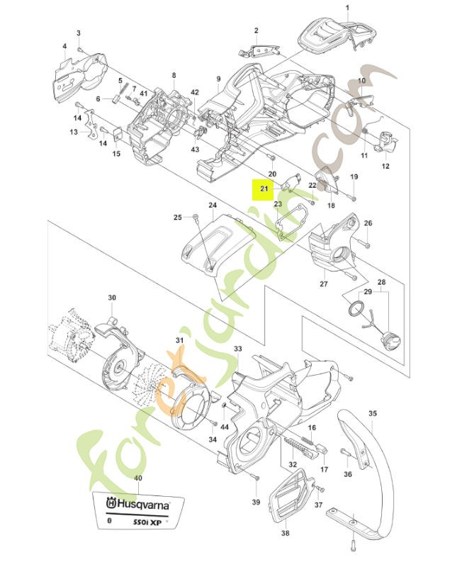 Couvercle Husqvarna réf. 547064101