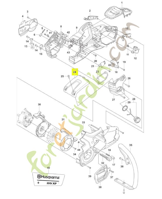 Couvercle Husqvarna réf.546150101
