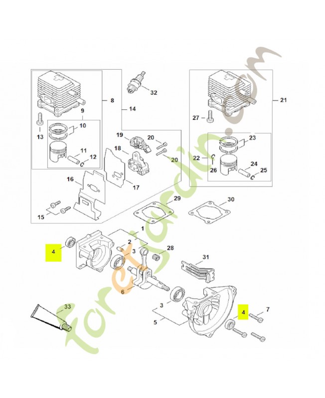 Joint spy 12x22x5 Stihl réf. 9640-003-1195