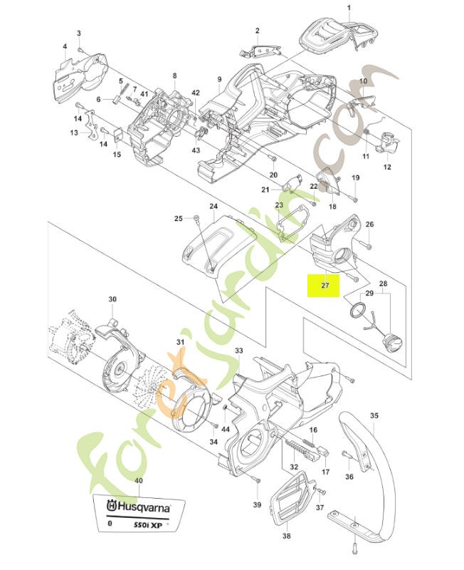 Réservoir d'huile Husqvarna réf. 546085901
