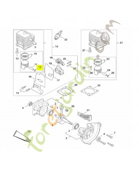 Jonc d'arrêt 8x0,7 Stihl réf. 9463-650-0805