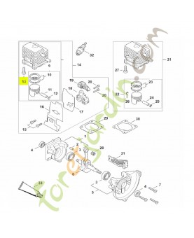 Vis cylindrique IS-D5x24 Stihl réf. 9075-478-4159