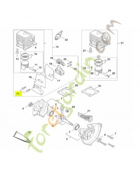 Vis cylindrique d5x18 Stihl réf. 9075-478-4085
