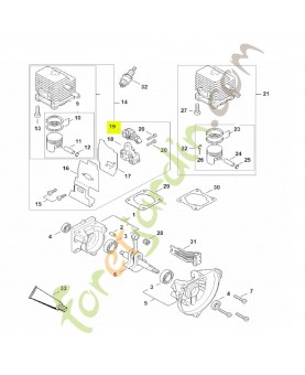 Pièce de serrage Stihl réf. 4137-182-7600