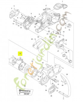 Conducteur d'air inférieur Husqvarna réf. 546149701