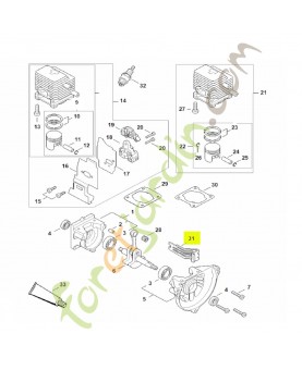Pièce de protection Stihl réf. 4137-084-2200