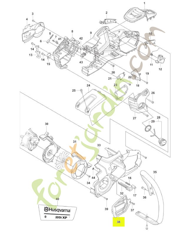Couvercle Husqvarna réf. 546149301