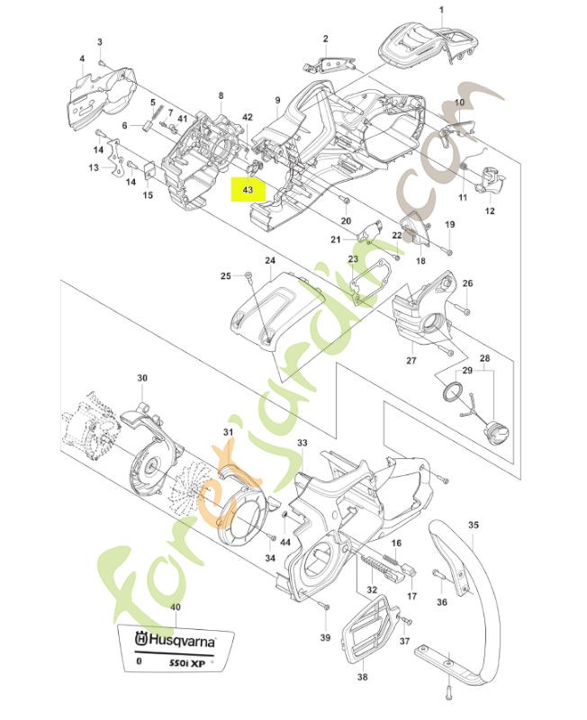 Déclencheur Husqvarna réf. 546918101