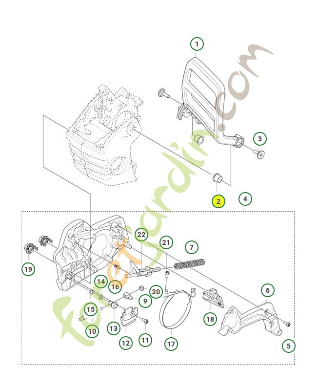 Douille Husqvarna réf : 577780201
