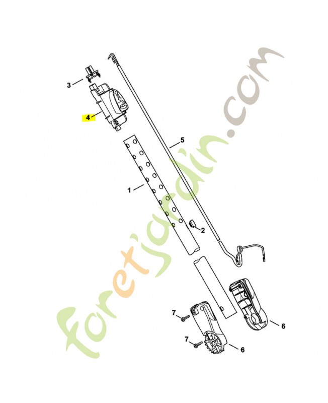 Bouton encliquetage Stihl ref. 4816-740-5500