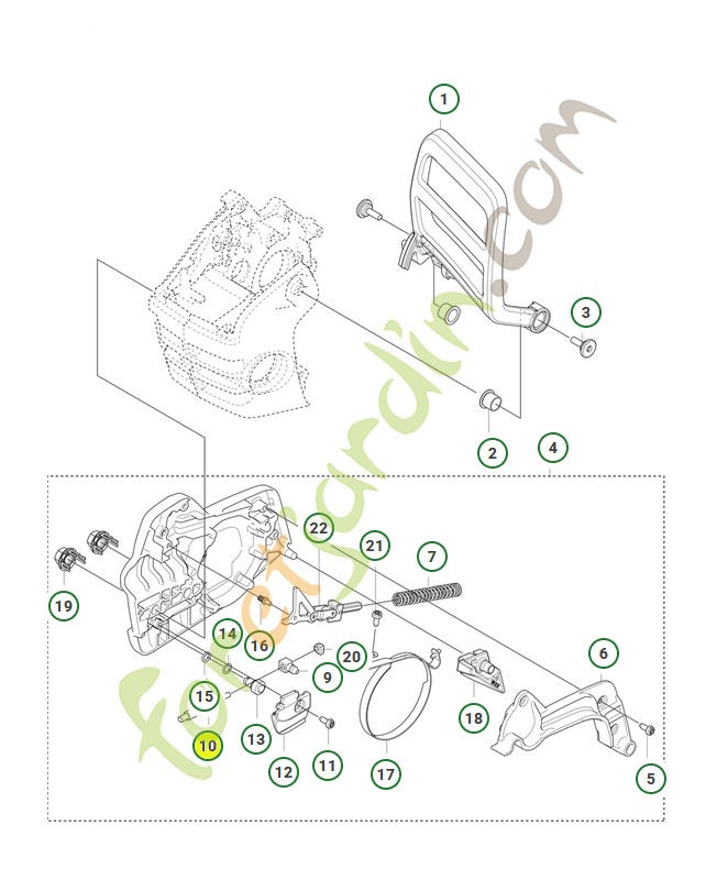 Vis sans fin Husqvarna réf. 575610302