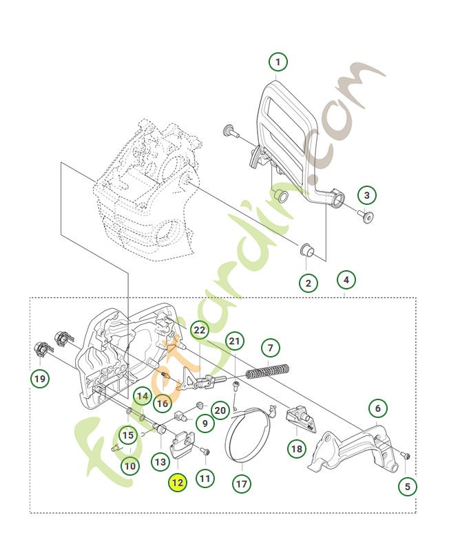 Guidage de chaine Husqvarna réf. 505199801