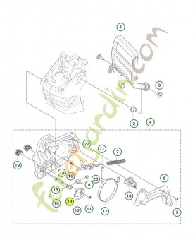Roue à vis sans fin Husqvarna réf. 537079403