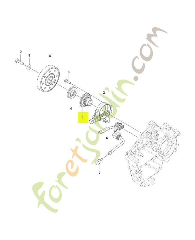 Roue à vis sans fin Husqvarna réf. 546413501