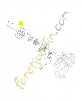 Tambour de frein Husqvarna réf. 548406501