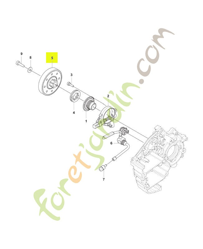 Tambour de frein Husqvarna réf. 548406501