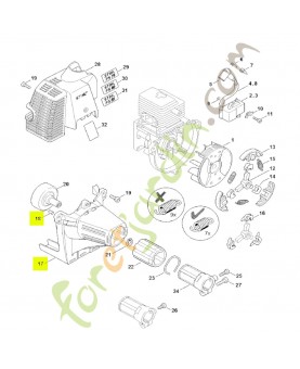 Carter de ventilateur Stihl réf. 4137-080-1800