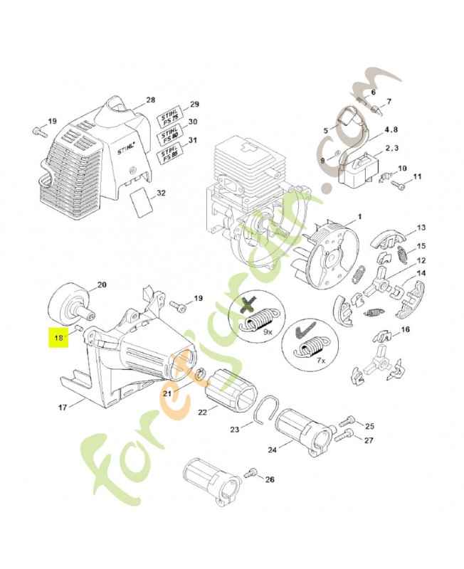 Douille 7,5x6,8 Stihl réf. 9991-003-5087
