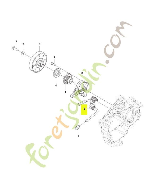 Tuyau d'huile Husqvarna réf. 546171801