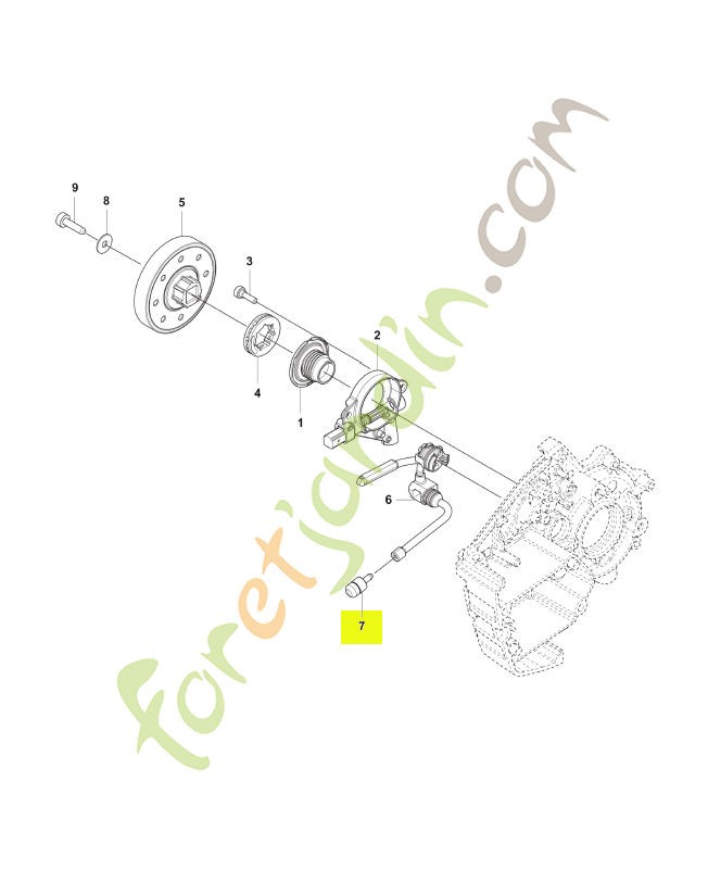 Crépine d' huile Husqvarna réf. 504710003