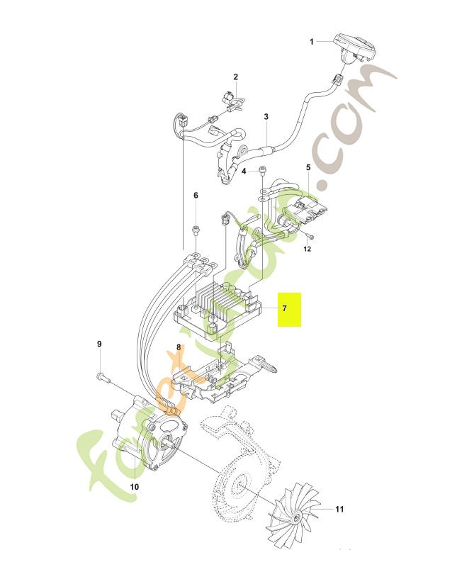 Unité de commande Husqvarna réf. 548091801