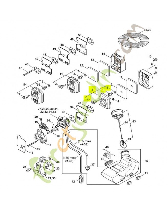 Boitier de filtre Stihl réf. 4137-140-2802