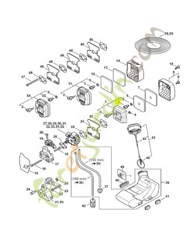 Volet de démarrage Stihl réf. 4137-141-3801