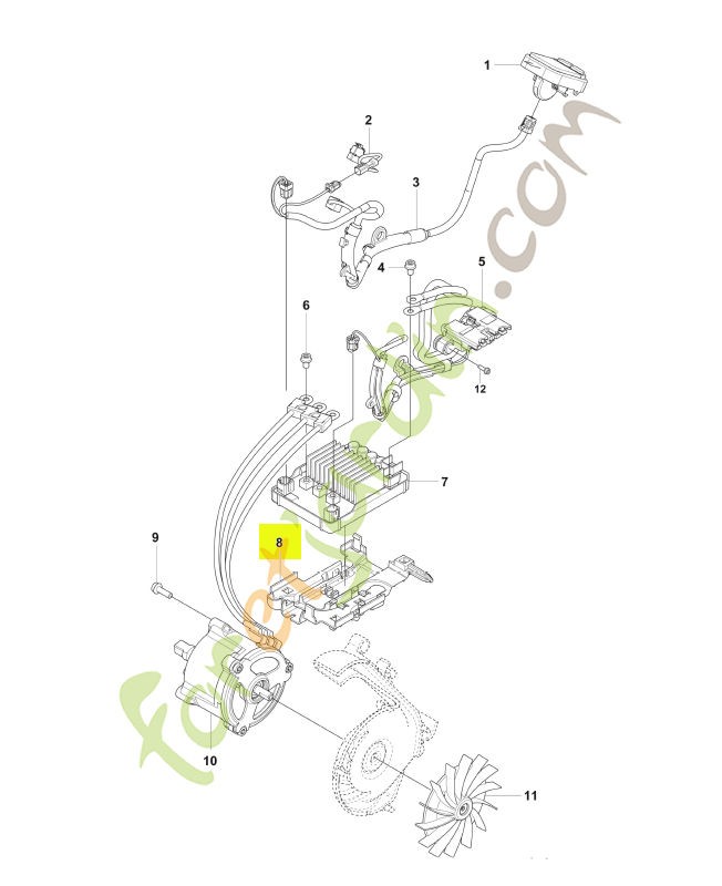 Support  Husqvarna réf. 546206301