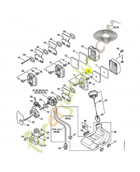 Filtre a air Stihl réf. 4137-124-2801