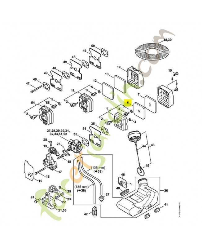Filtre a air Stihl réf. 4137-124-2801