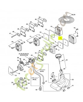 Préfiltre Stihl réf. 4137-124-1501