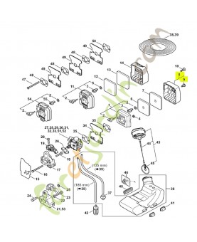 Couvercle de filtre Stihl réf. 4137-140-1000