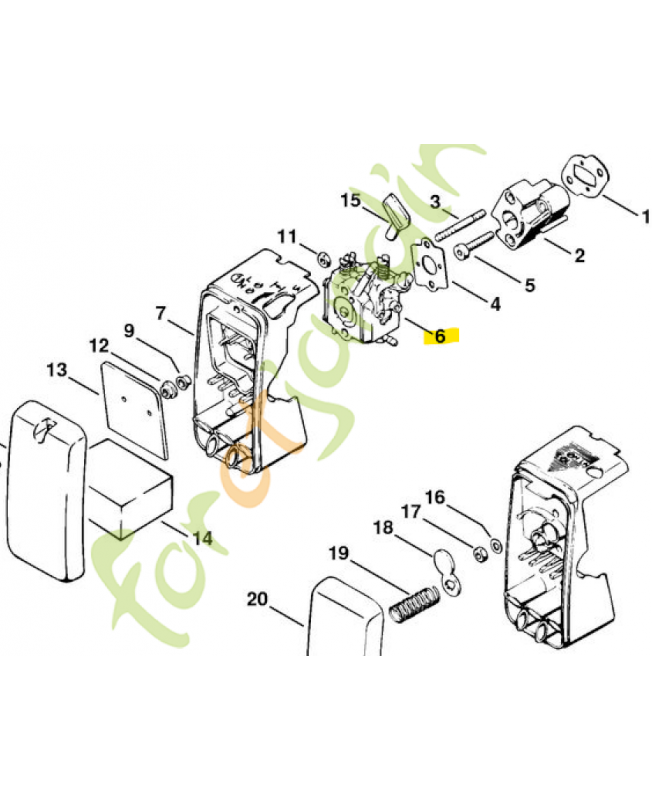 Carburateur WT189A Stihl ref. 4211-120-0602