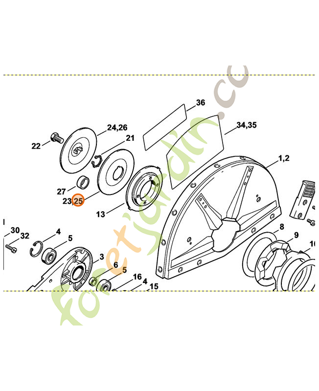 Rondelle de pression Stihl ref. 4205-708-3000 en stock