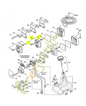 Boîtier de filtre Stihl réf. 4137-140-2801